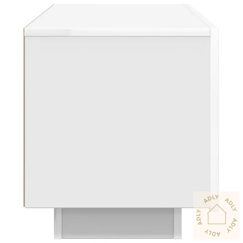 Tv-Benk Hvit 100X35X40 Cm Konstruert Tre