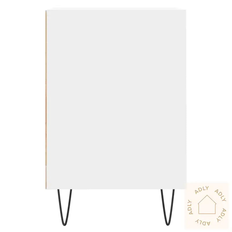 Tv-Benk Hvit 100X35X55 Cm Konstruert Tre