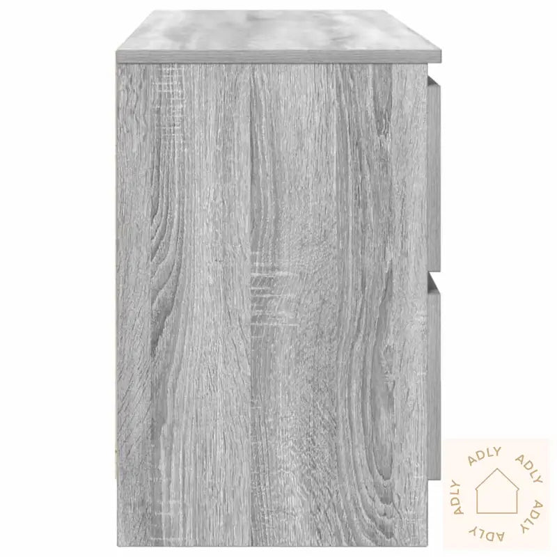 Tv-Benk Grå Sonoma 100X35X54 Cm Konstruert Tre