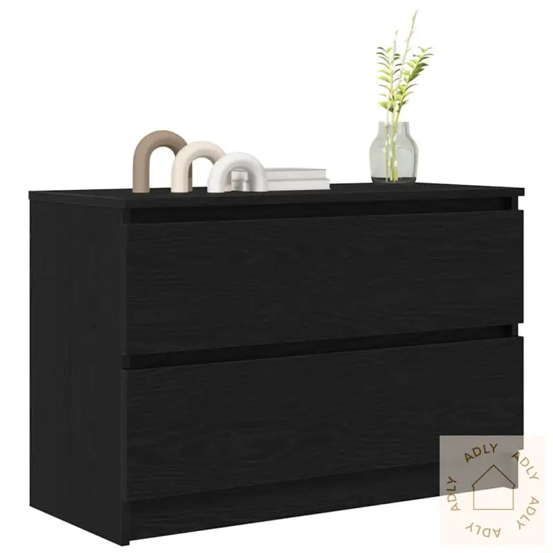 Tv-Benk Svart 80X35X54 Cm Konstruert Tre