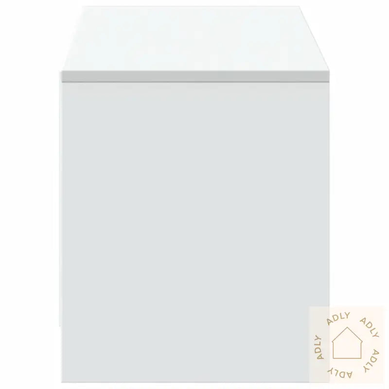 Tv-Benk Med Led Hvit 140X34X40 Cm Konstruert Tre