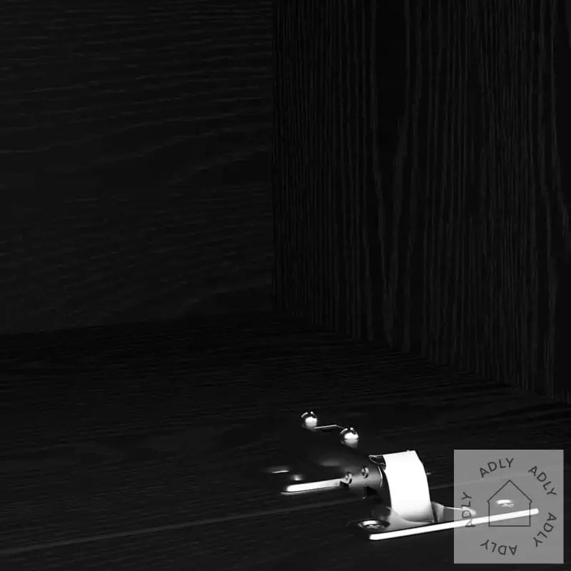 Tv-Skap 2 Stk Med Led-Lamper Svart Eik Konstruert Tre