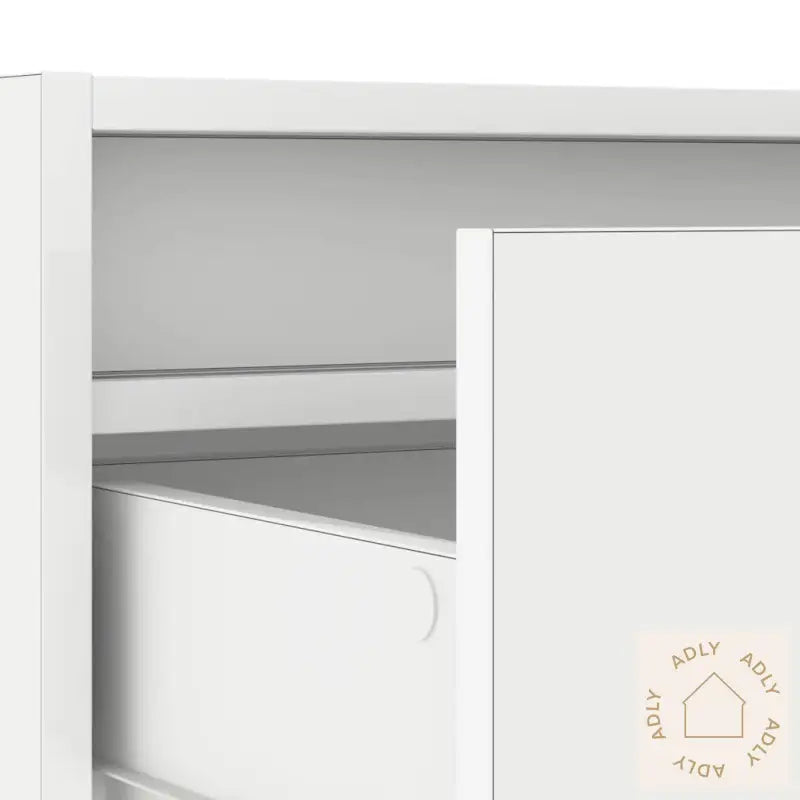 Tv-Benk Med Led-Lys Hvit 100X35,5X25 Cm