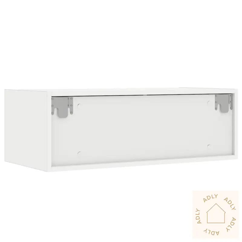 Tv-Benk Med Led-Lys Hvit 75X35,5X25 Cm
