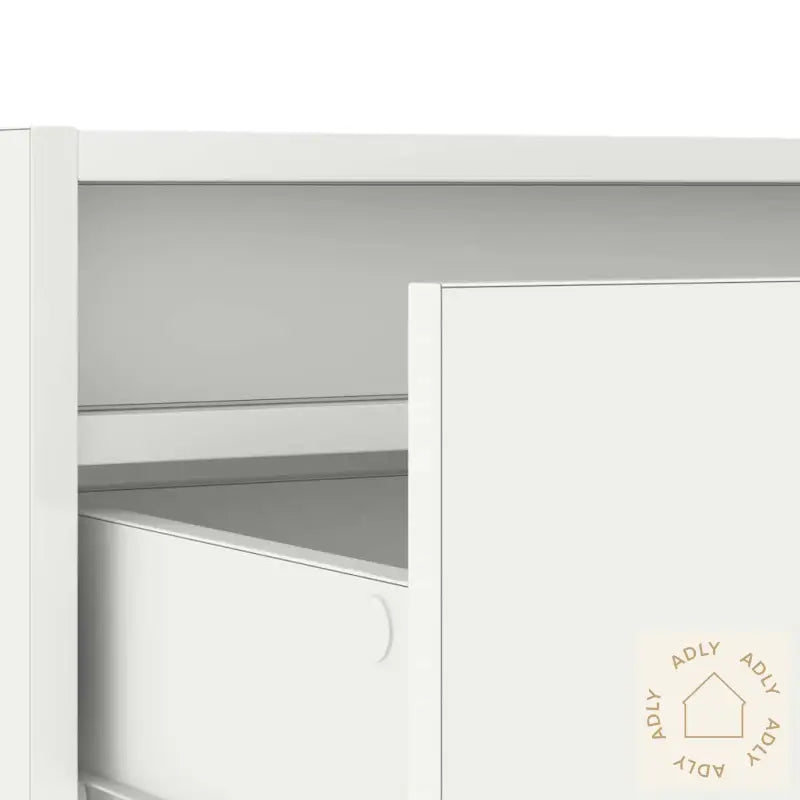 Tv-Benk Med Led-Lys Hvit 75X35,5X25 Cm