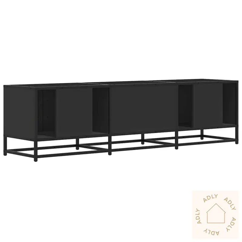 Tv-Benk Svart 160X35X41 Cm Konstruert Tre Og Metall