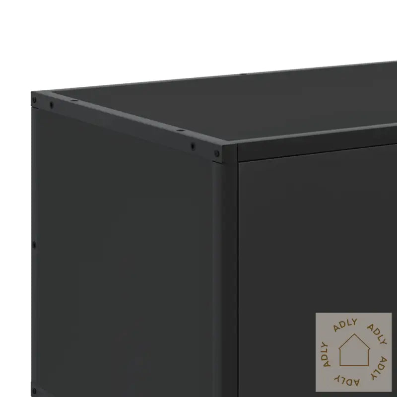 Tv-Benk Svart 100X35X41 Cm Konstruert Tre Og Metall