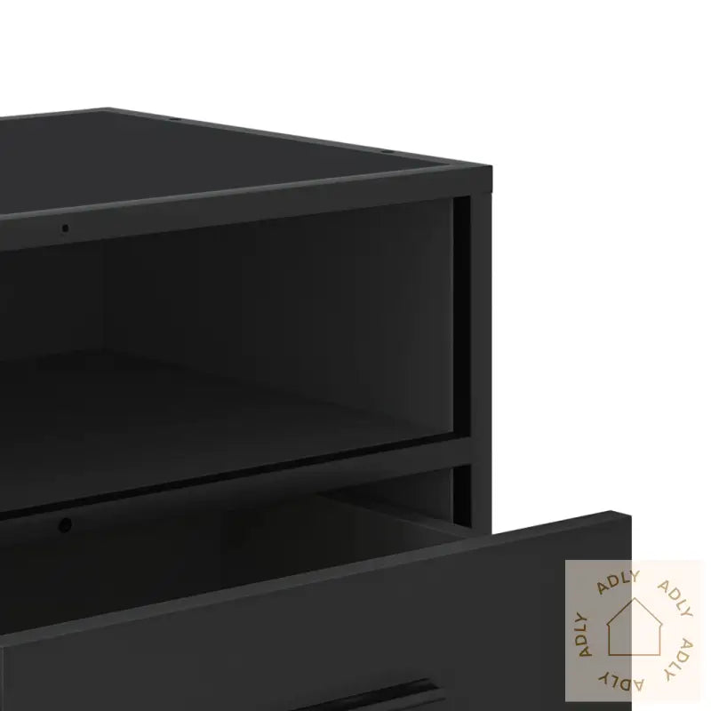 Tv-Benk Svart 80X34,5X40 Cm Konstruert Tre Og Metall