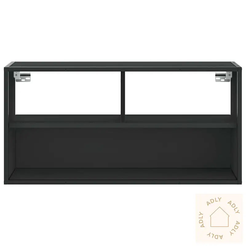 Tv-Benk Svart 80X31X39,5 Cm Konstruert Tre Og Metall