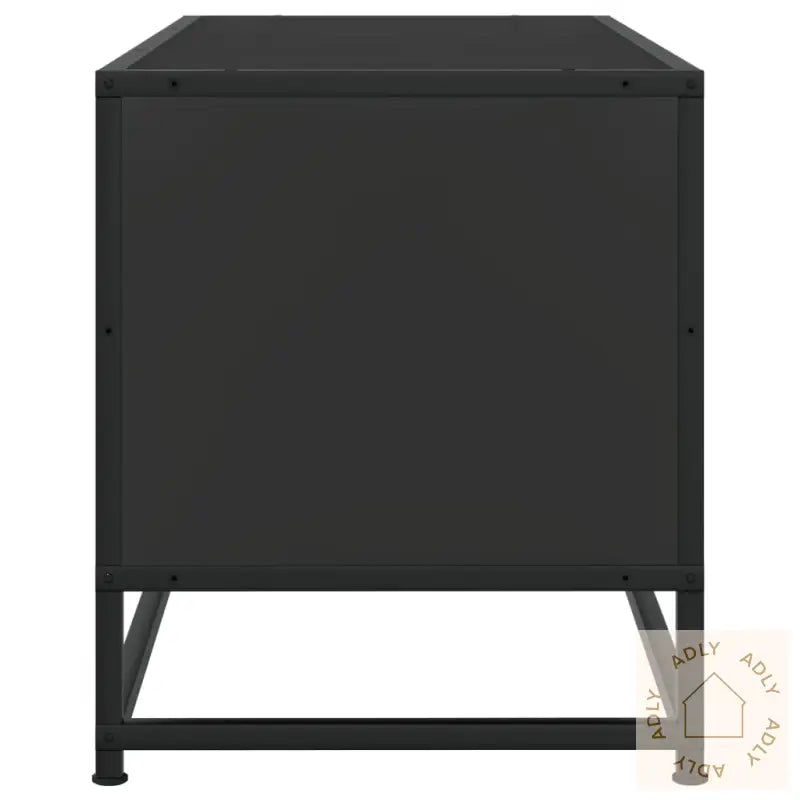 Tv-Benk Svart 80X34,5X40 Cm Konstruert Tre Og Metall