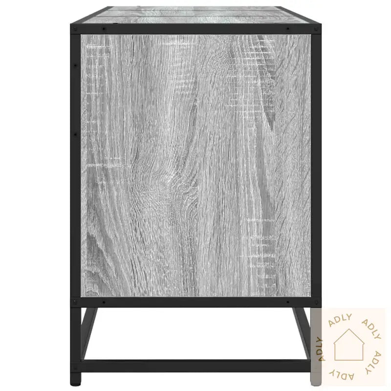 Tv-Benk Grå Sonoma 150X35X41 Cm Konstruert Tre Og Metall