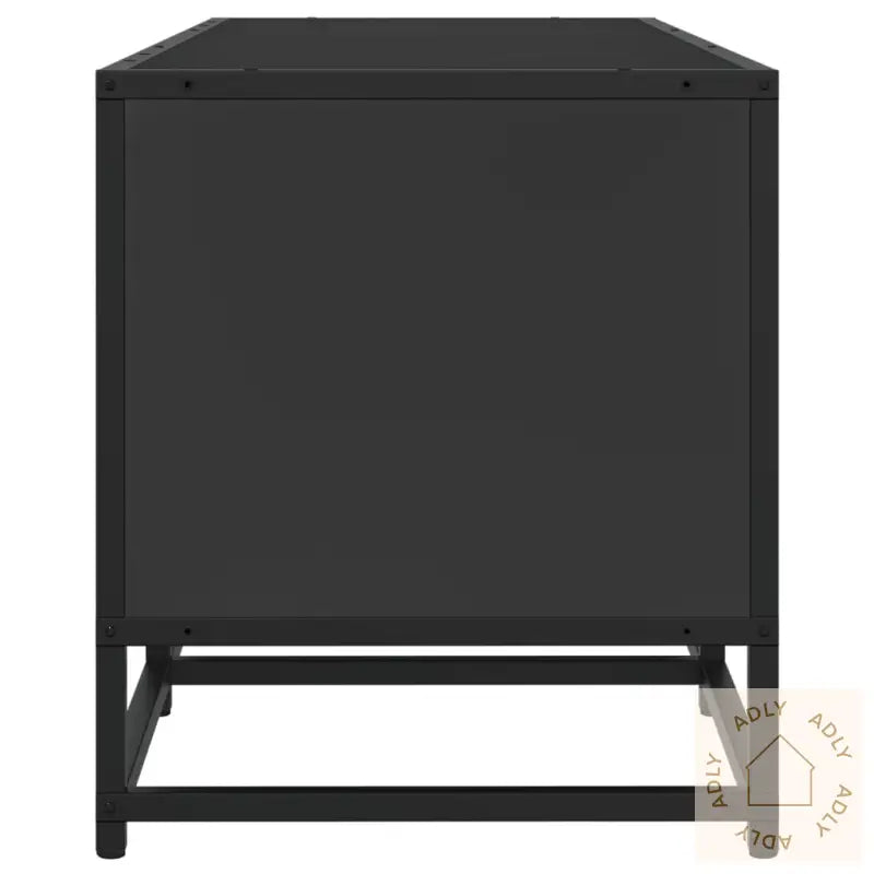 Tv-Benk Svart 100X35X41 Cm Konstruert Tre Og Metall