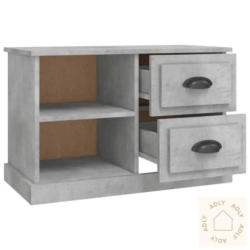 Tv-Benk Betonggrå 73X35,5X47,5 Cm Konstruert Tre