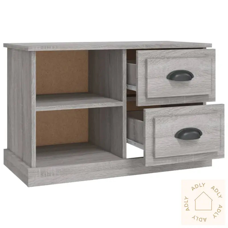 Tv-Benk Grå Sonoma 73X35,5X47,5 Cm Konstruert Tre