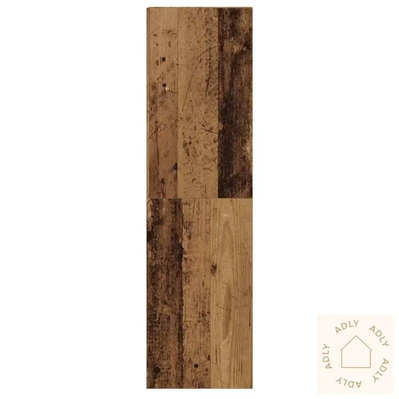 Tv-Skapsett 4 Deler Veggmontert Gammelt Tre Konstruert Tre