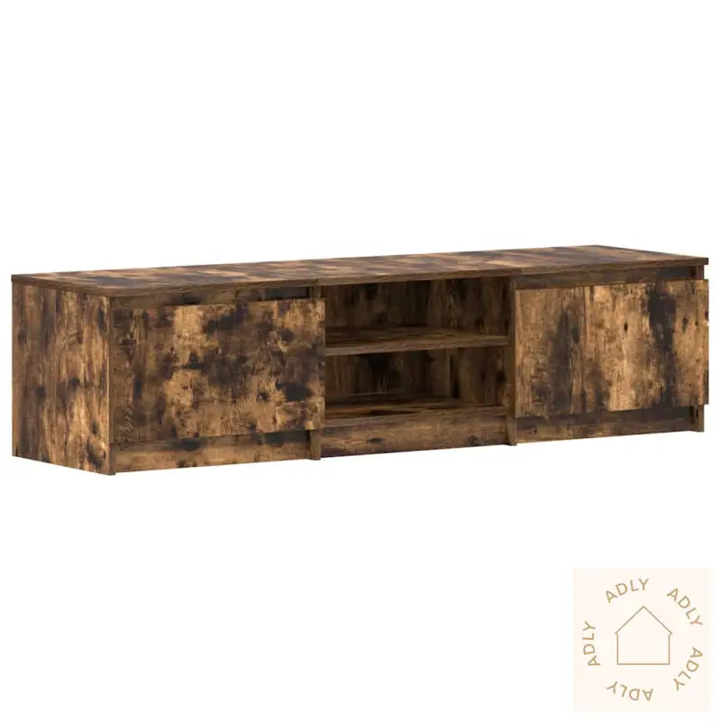 Tv-Benk Røkt Eik 140X40X35,5 Cm Konstruert Tre