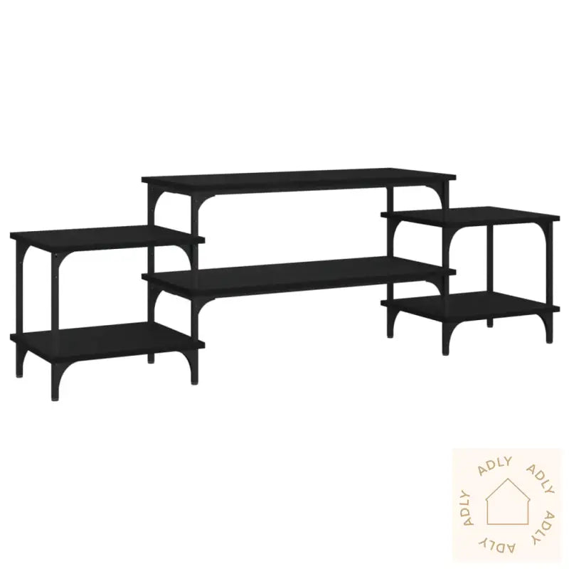 Tv-Benk Svart 157X35X52 Cm Konstruert Tre