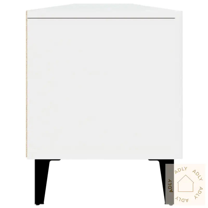 Tv-Benk Hvit 180X31,5X40 Cm Konstruert Tre