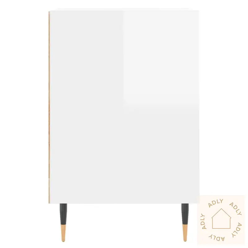 Tv-Benk Høyglans Hvit 160X35X55 Cm Konstruert Tre