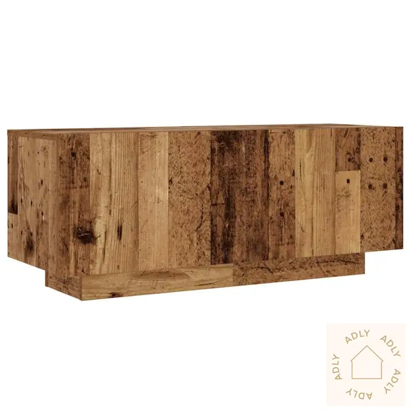 Tv-Benk Gammelt Tre 100X35X40 Cm Konstruert Tre