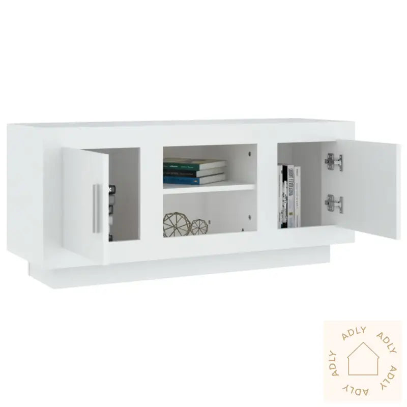 Tv-Benk Svart 102X35X45 Cm Konstruert Tre