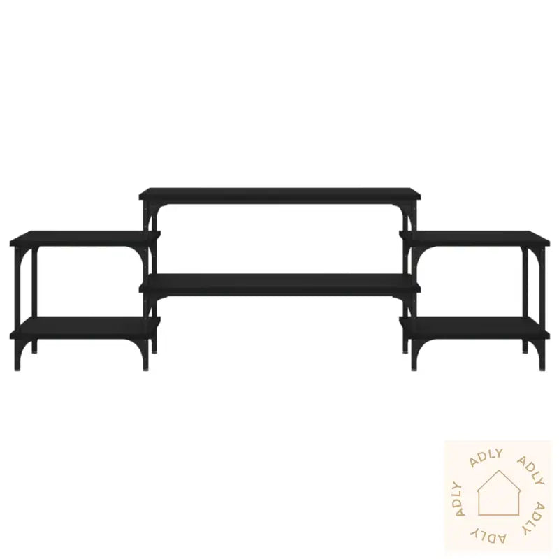 Tv-Benk Svart 157X35X52 Cm Konstruert Tre