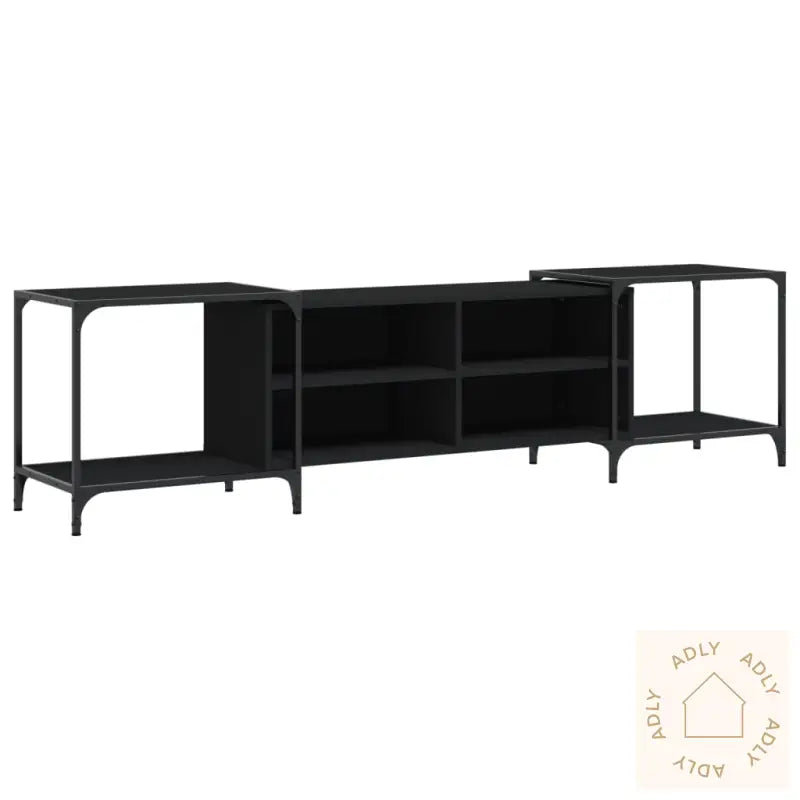 Tv-Benk Svart 203X37X50 Cm Konstruert Tre