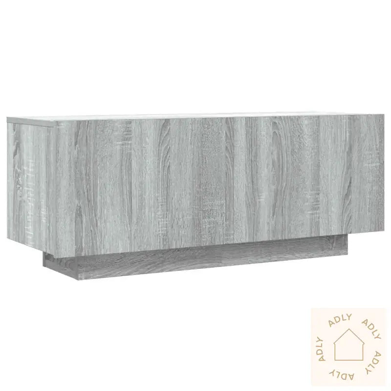 Tv-Benk Grå Sonoma 100X35X40 Cm Konstruert Tre