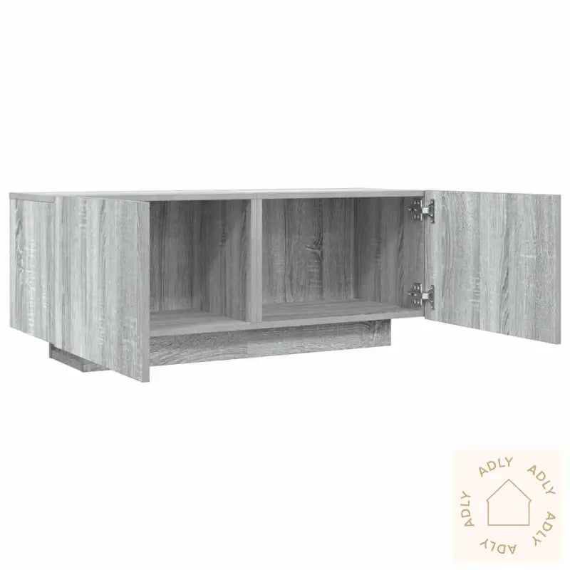 Tv-Benk Grå Sonoma 100X35X40 Cm Konstruert Tre