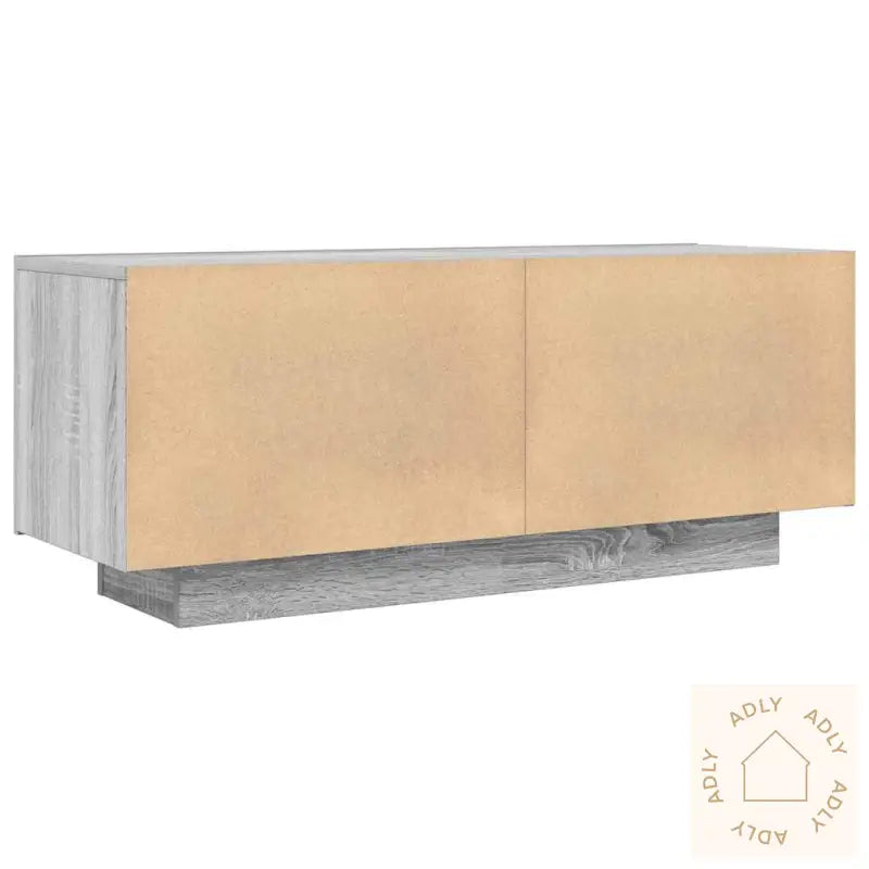 Tv-Benk Grå Sonoma 100X35X40 Cm Konstruert Tre