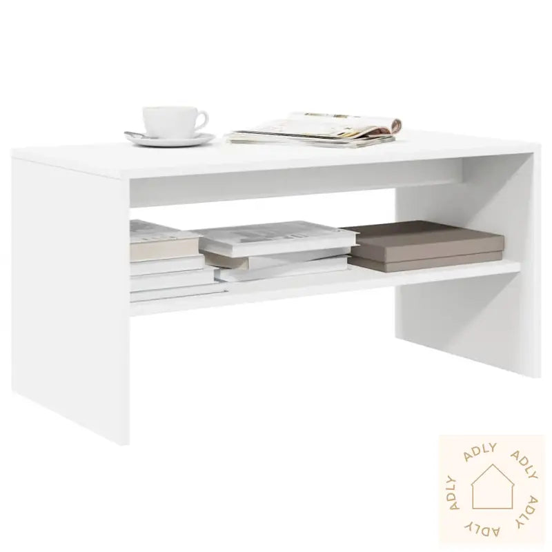 Tv-Benk Hvit 60X40X40 Cm Konstruert Tre
