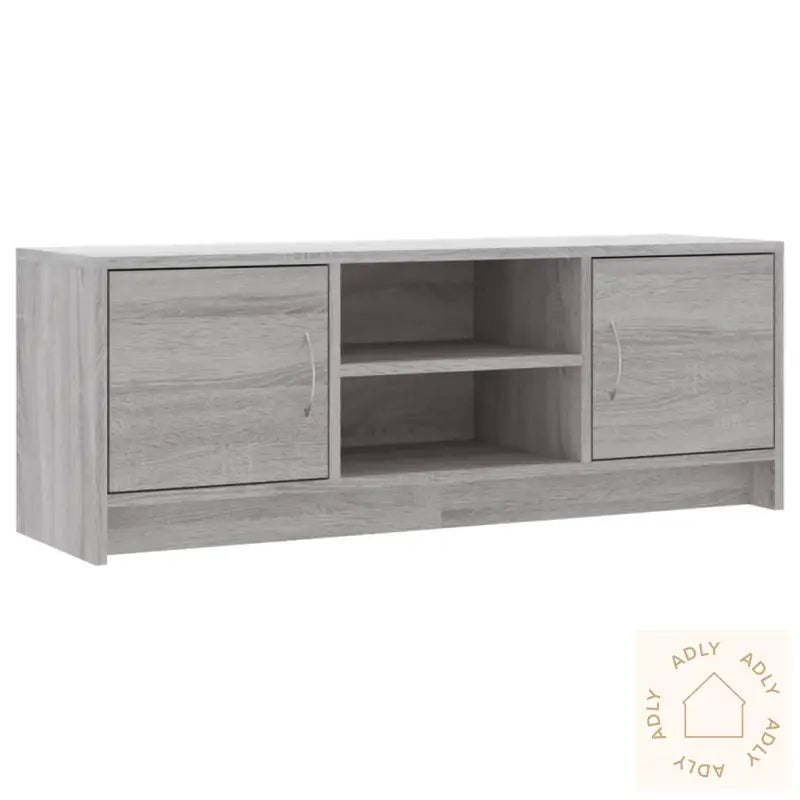 Tv-Benk Grå Sonoma 102X30X37,5 Cm Konstruert Tre