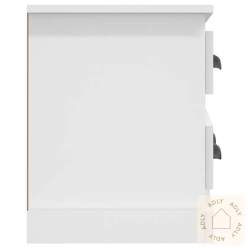 Tv-Benk Hvit 100X35,5X45 Cm Konstruert Tre