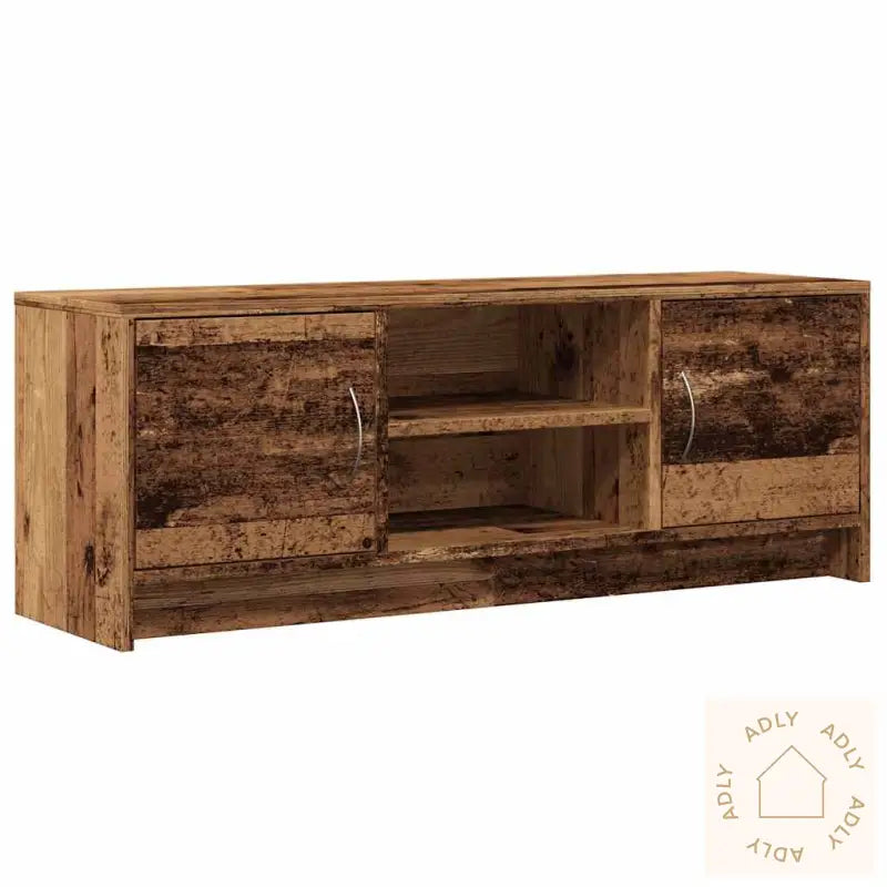 Tv-Benk Gammelt Tre 102X30X37,5 Cm Konstruert Tre