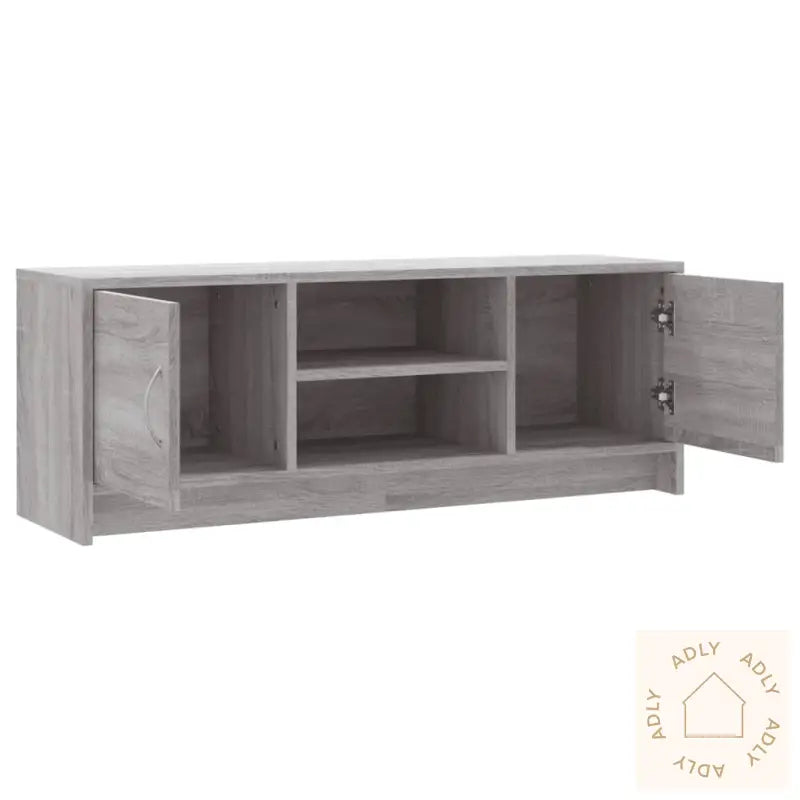 Tv-Benk Grå Sonoma 102X30X37,5 Cm Konstruert Tre