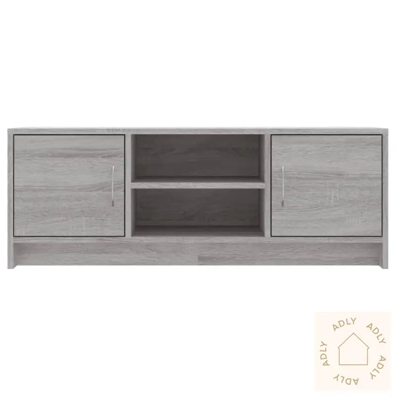 Tv-Benk Grå Sonoma 102X30X37,5 Cm Konstruert Tre