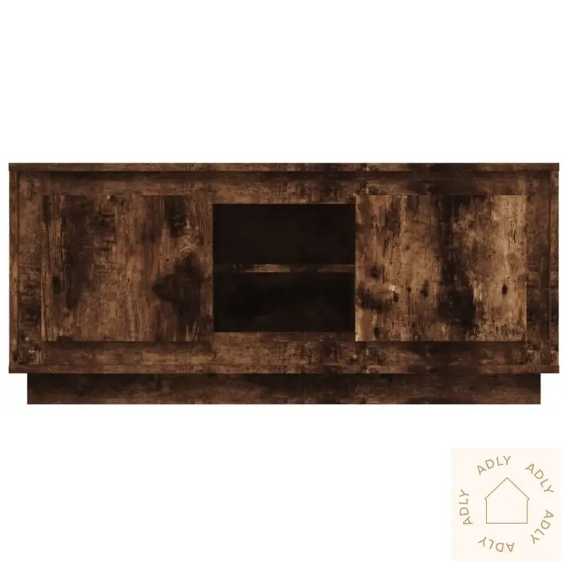 Tv-Benk Røkt Eik 102X35X45 Cm Konstruert Tre