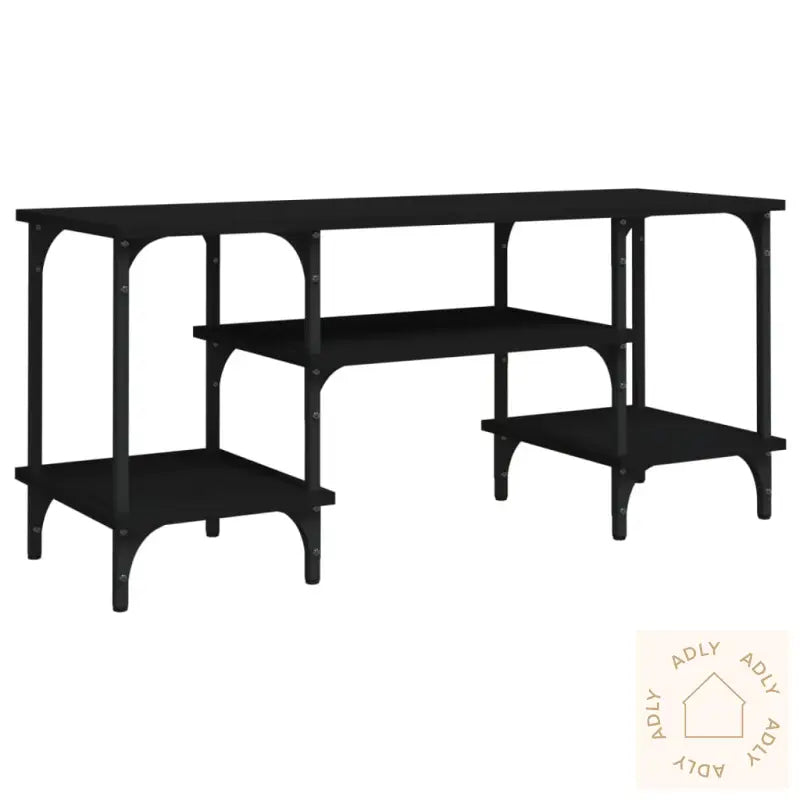 Tv-Benk Svart 102X35X45,5 Cm Konstruert Tre