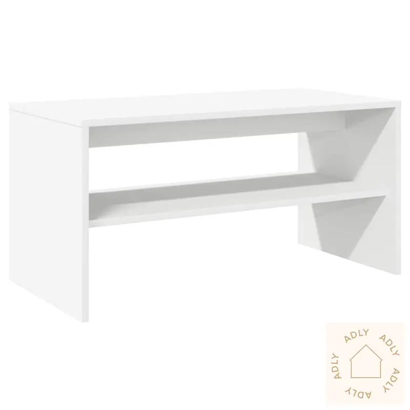 Tv-Benk Hvit 80X40X40 Cm Sponplate