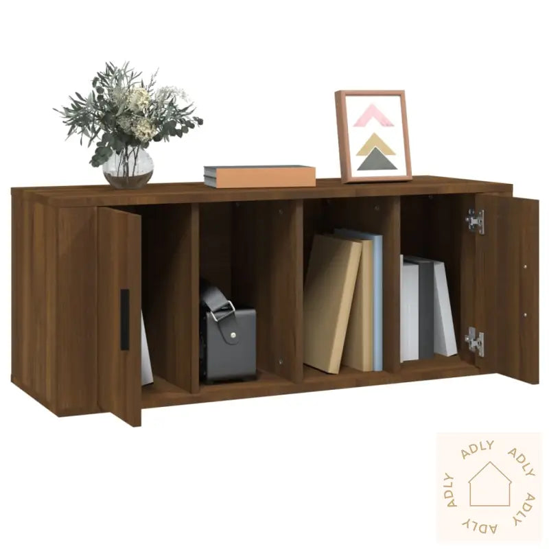 Tv-Benk Sonoma Eik 100X35X40 Cm Konstruert Tre