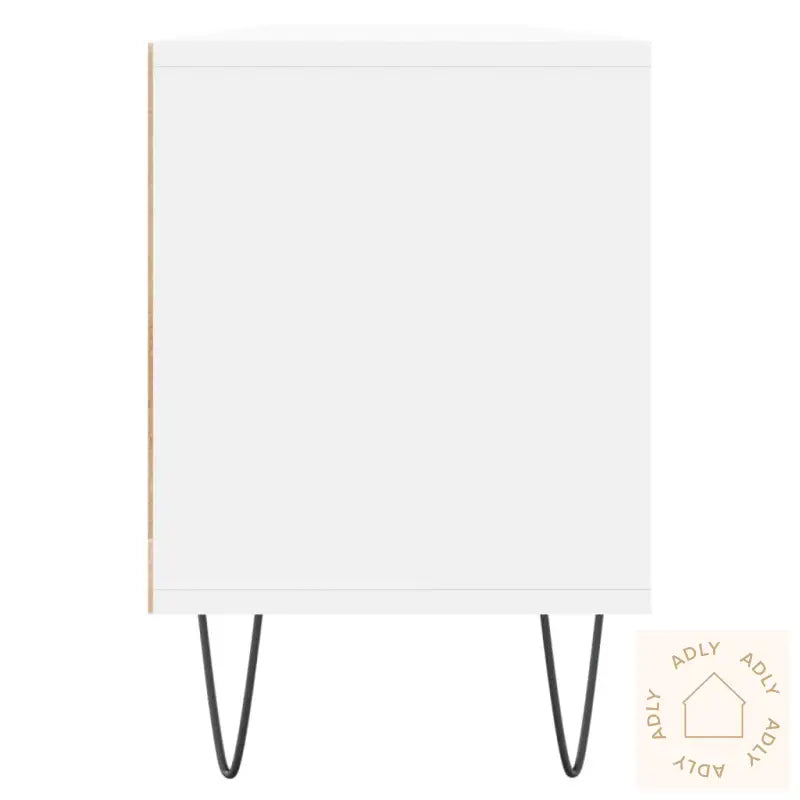 Tv-Benk Hvit 150X30X44,5 Cm Konstruert Tre