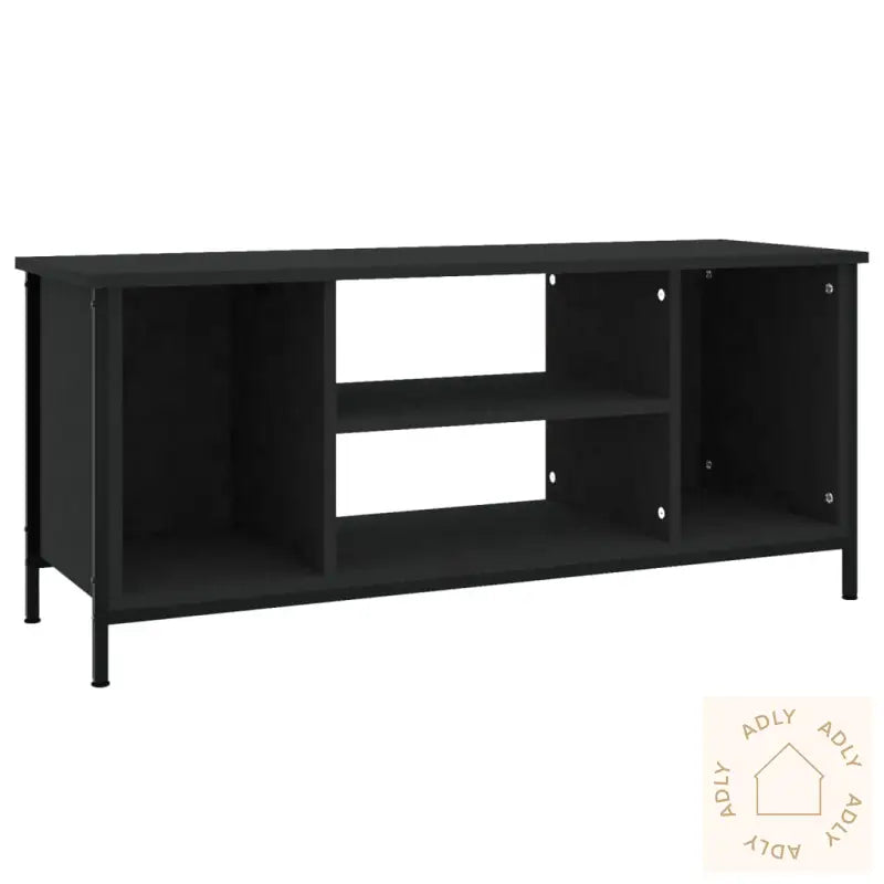 Tv-Benk Svart 102X35X45 Cm Konstruert Tre
