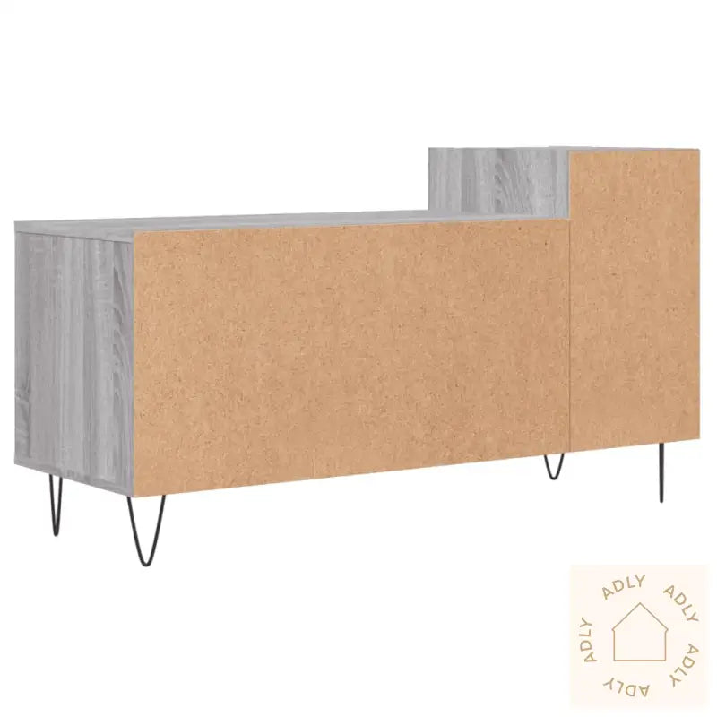 Tv-Benk Grå Sonoma 100X35X55 Cm Konstruert Tre