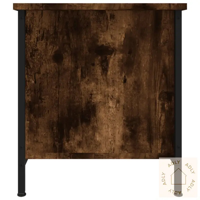 Tv-Benk Røkt Eik 100X40X45 Cm Konstruert Tre