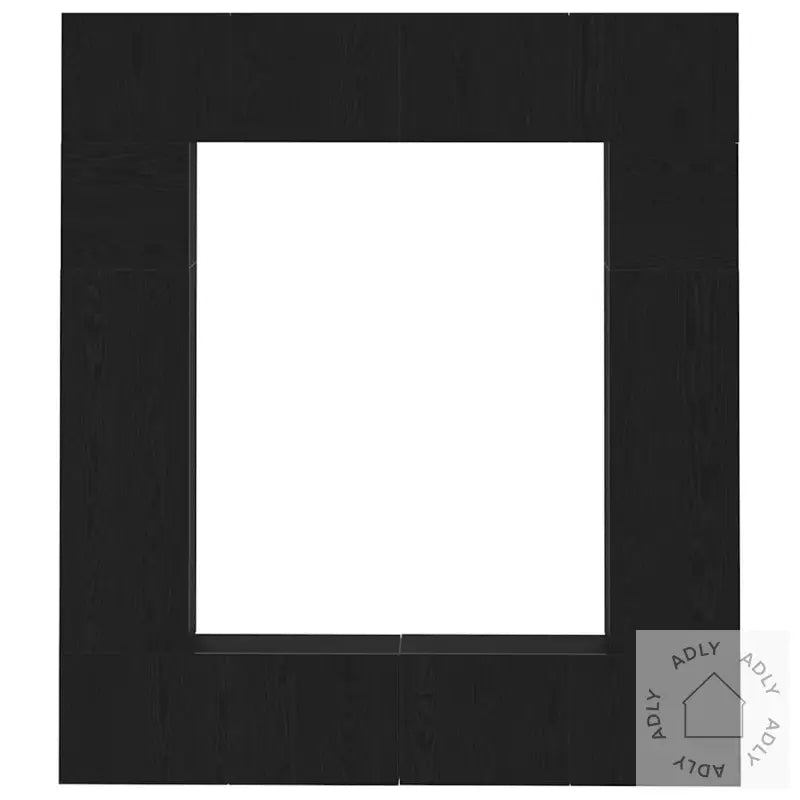 8 Deler Tv-Skap Sett I Svart Eik