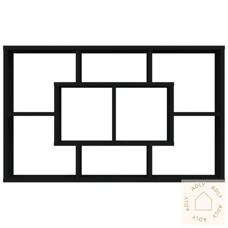 Vegghylle Svart 85X16X52,5 Cm Konstruert Tre