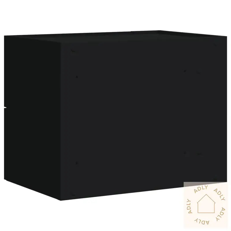 Veggmontert Nattbord Svart 45X30X35 Cm