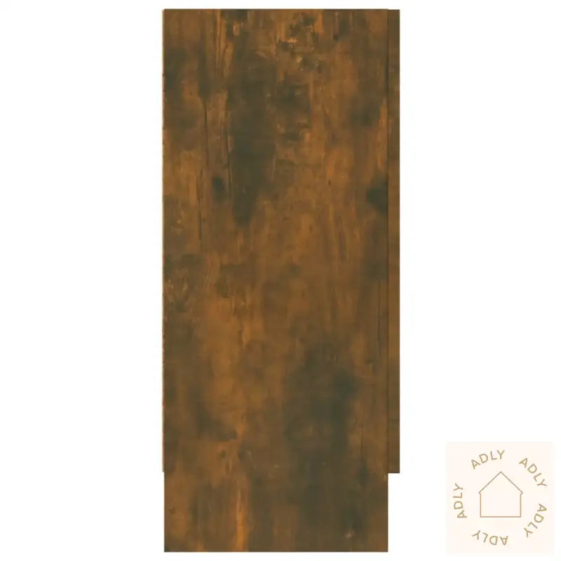 Vitrineskap Røkt Eik 120X30,5X70 Cm Konstruert Tre