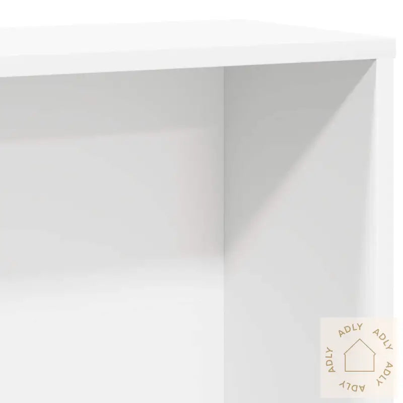 Bokhylle Hvit 60X24X120 Cm Konstruert Tre
