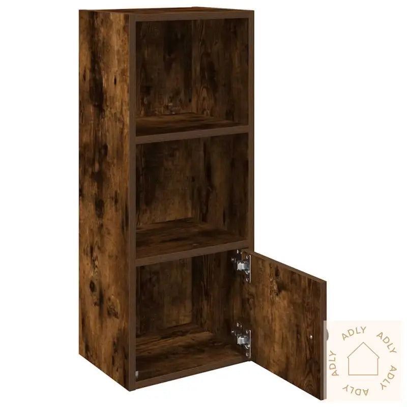 Bokhylle Røkt Eik 31X24X77 Cm Konstruert Tre